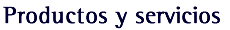 productos y servicios